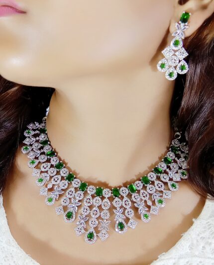AD Green 18 layer Necklace